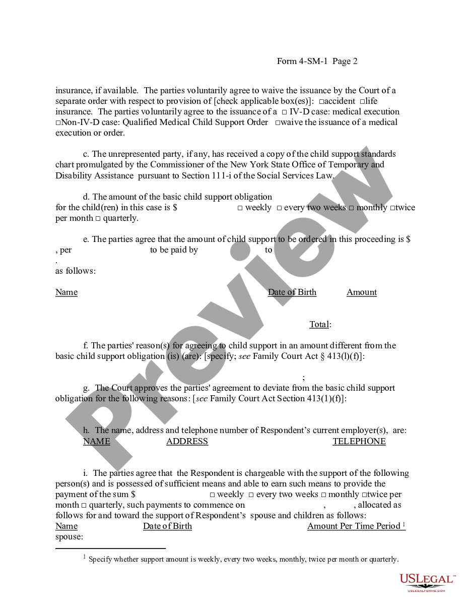 page 1 Stipulation for Child Support - 9-99 preview