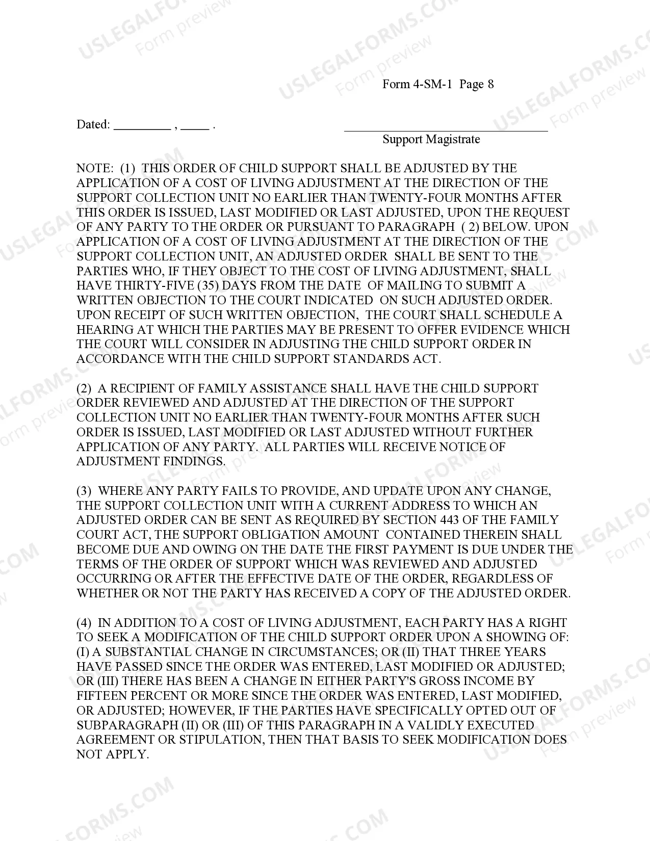 Preview Stipulation for Child Support - 9-99