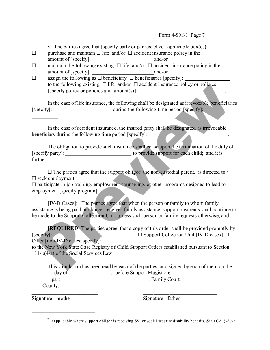 page 6 Stipulation for Child Support preview