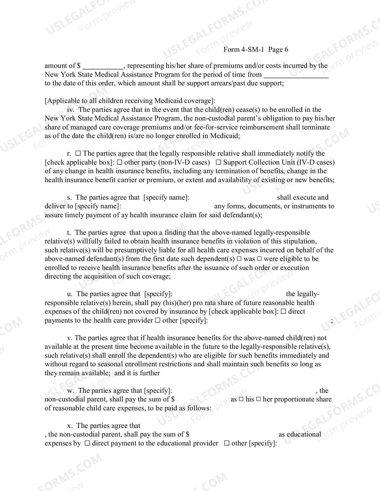Preview Stipulation For Child Support