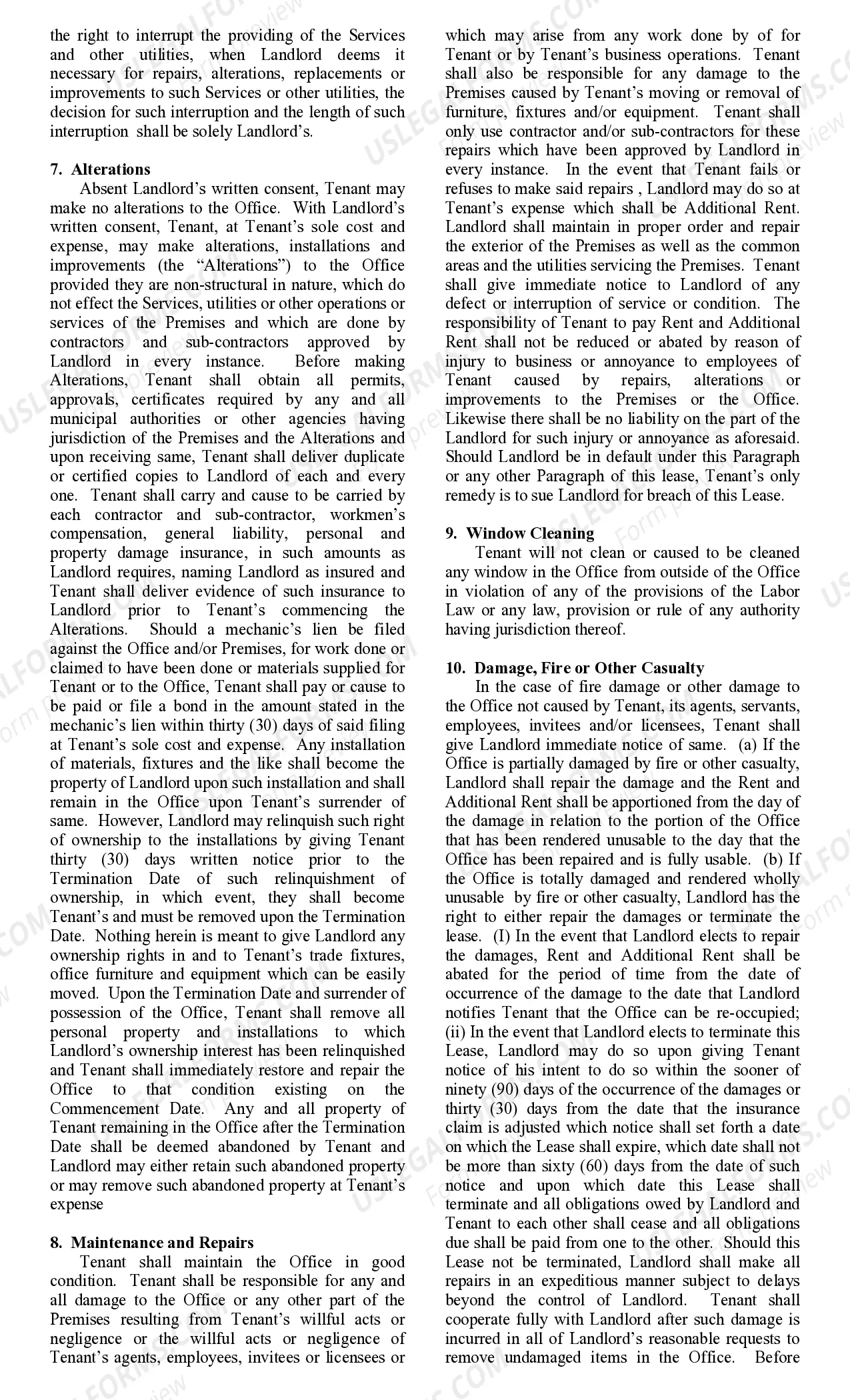 Preview Office Lease