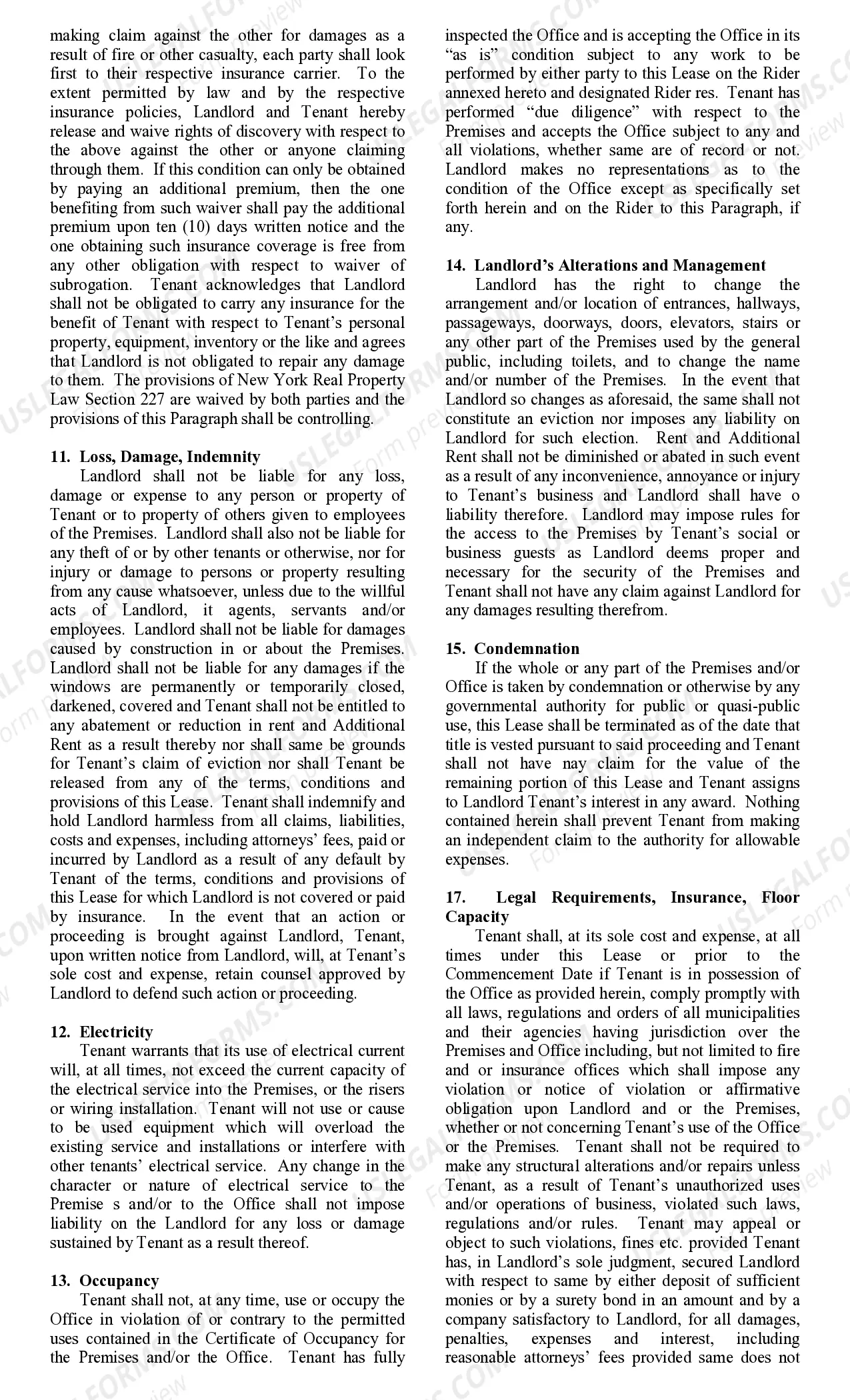 Preview Office Lease