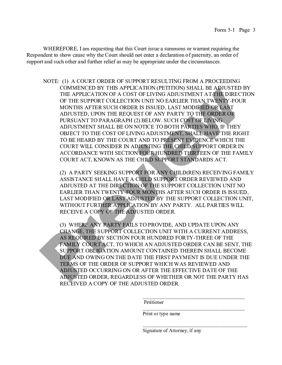 page 2 Paternity Petition - Parent preview