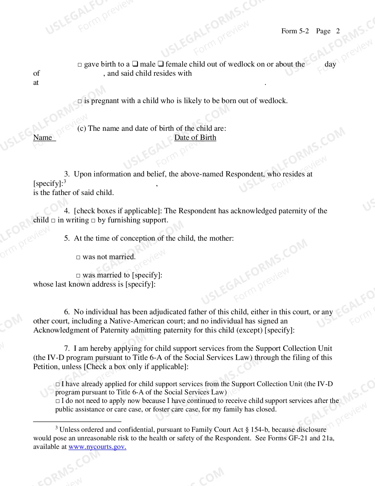 Preview Paternity Petition Person Other Than Parent Representative of Society