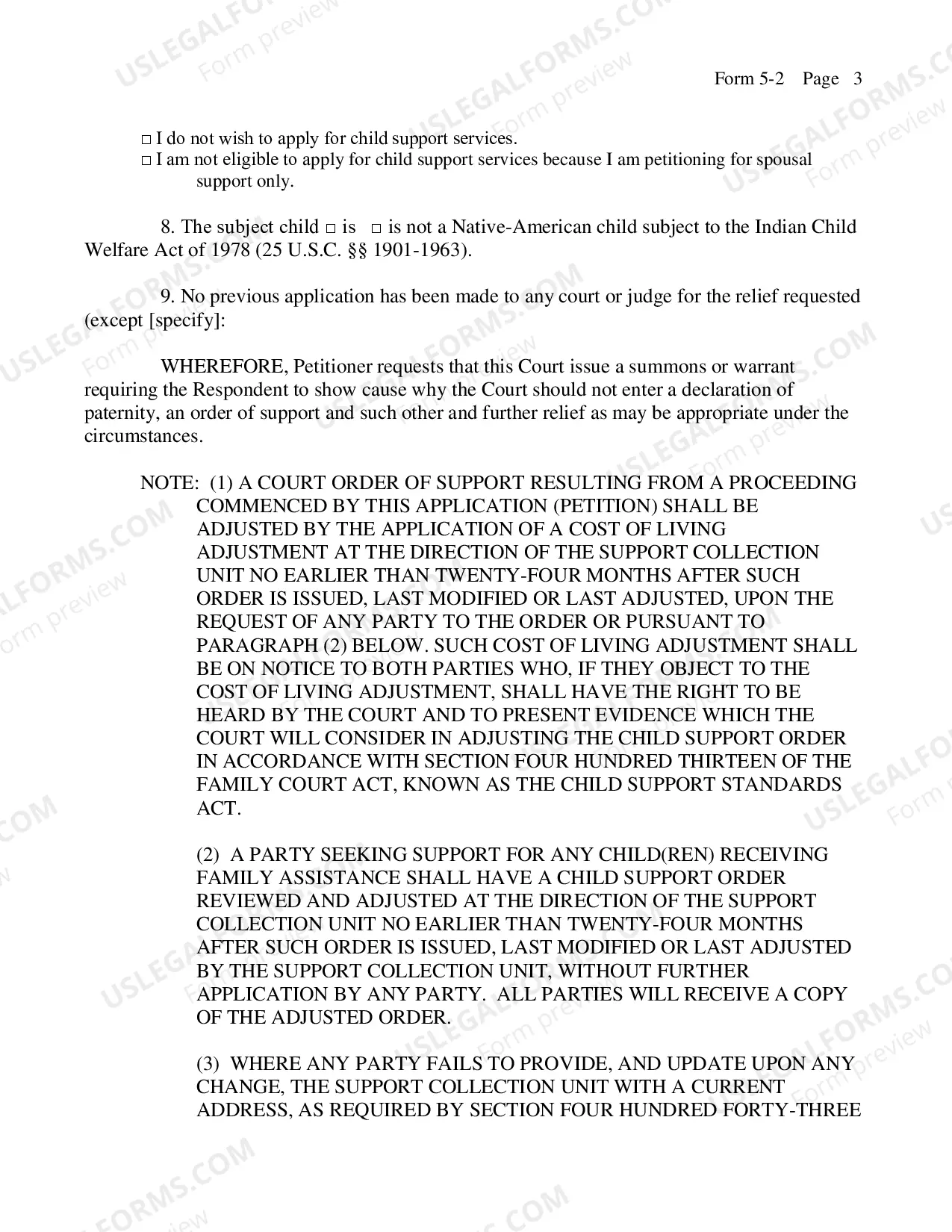 Preview Paternity Petition Person Other Than Parent Representative of Society