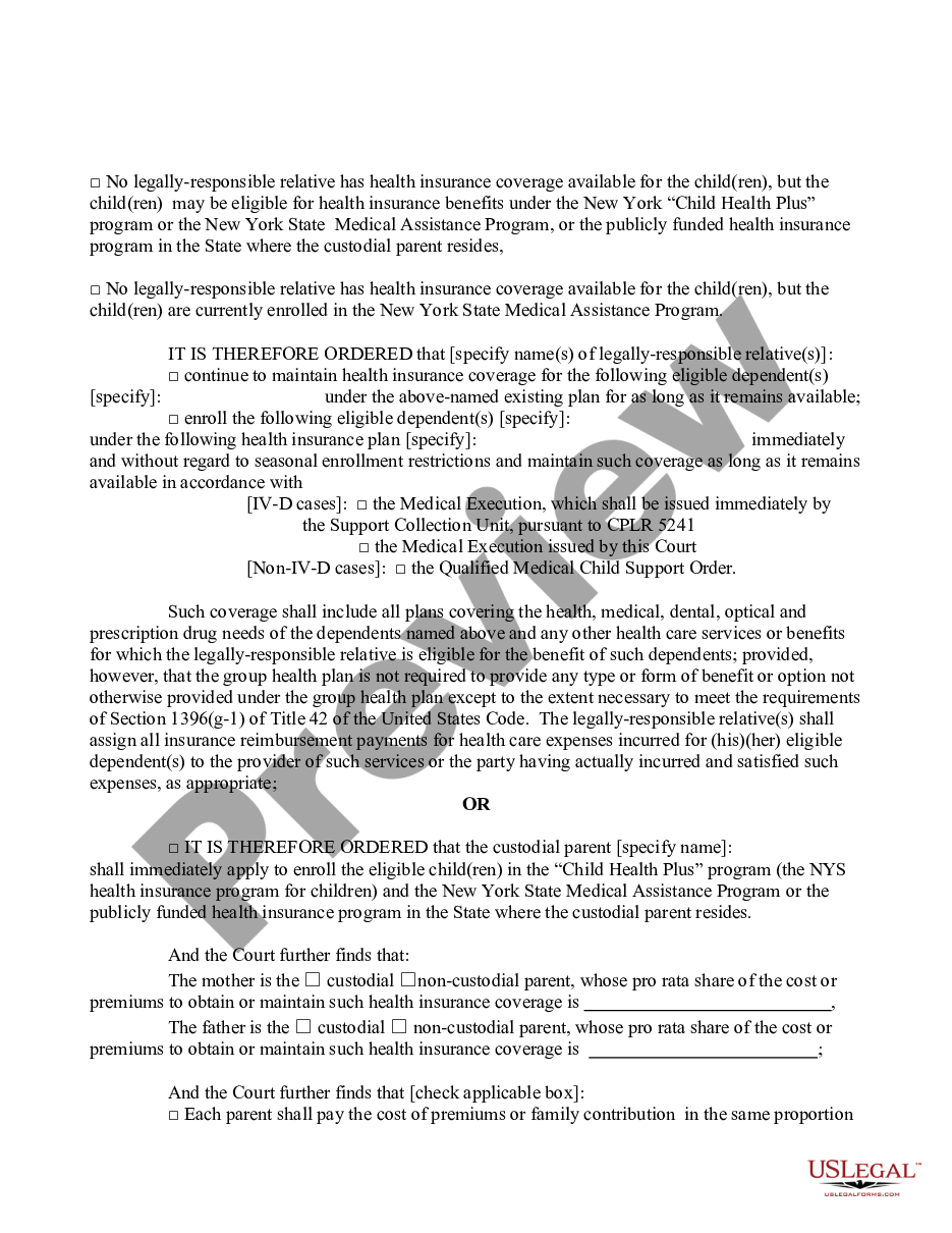 page 2 Temporary Order of Support on Default - Paternity preview
