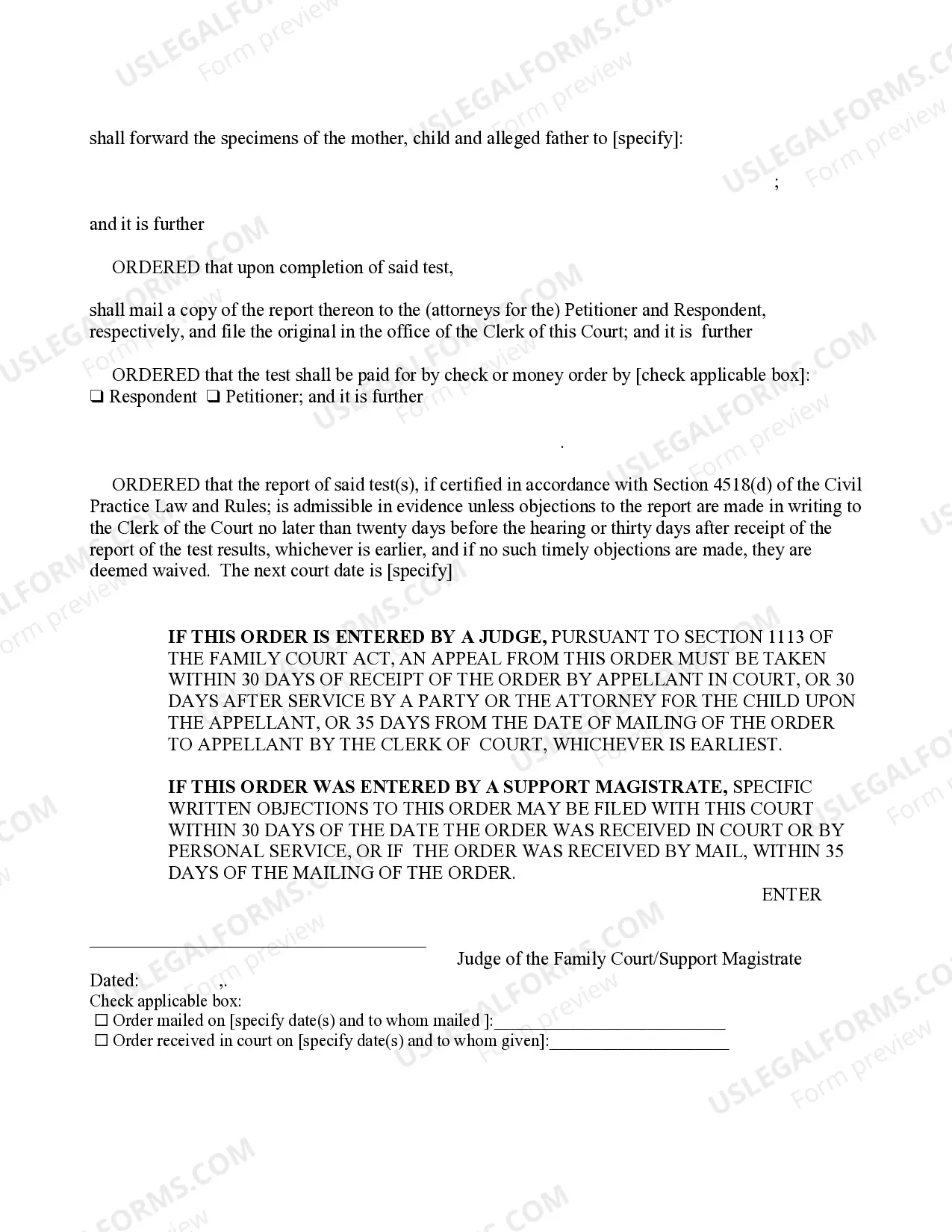 Preview Order For Genetic Marker Test