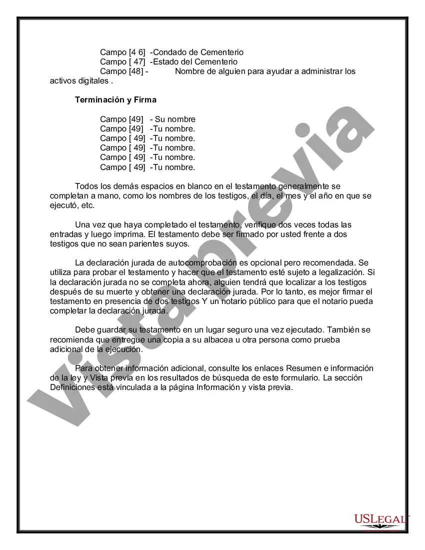 Preview Testamentos Mutuos o Últimas Voluntades y Testamentos para Personas Solteras que conviven con Hijos Menores