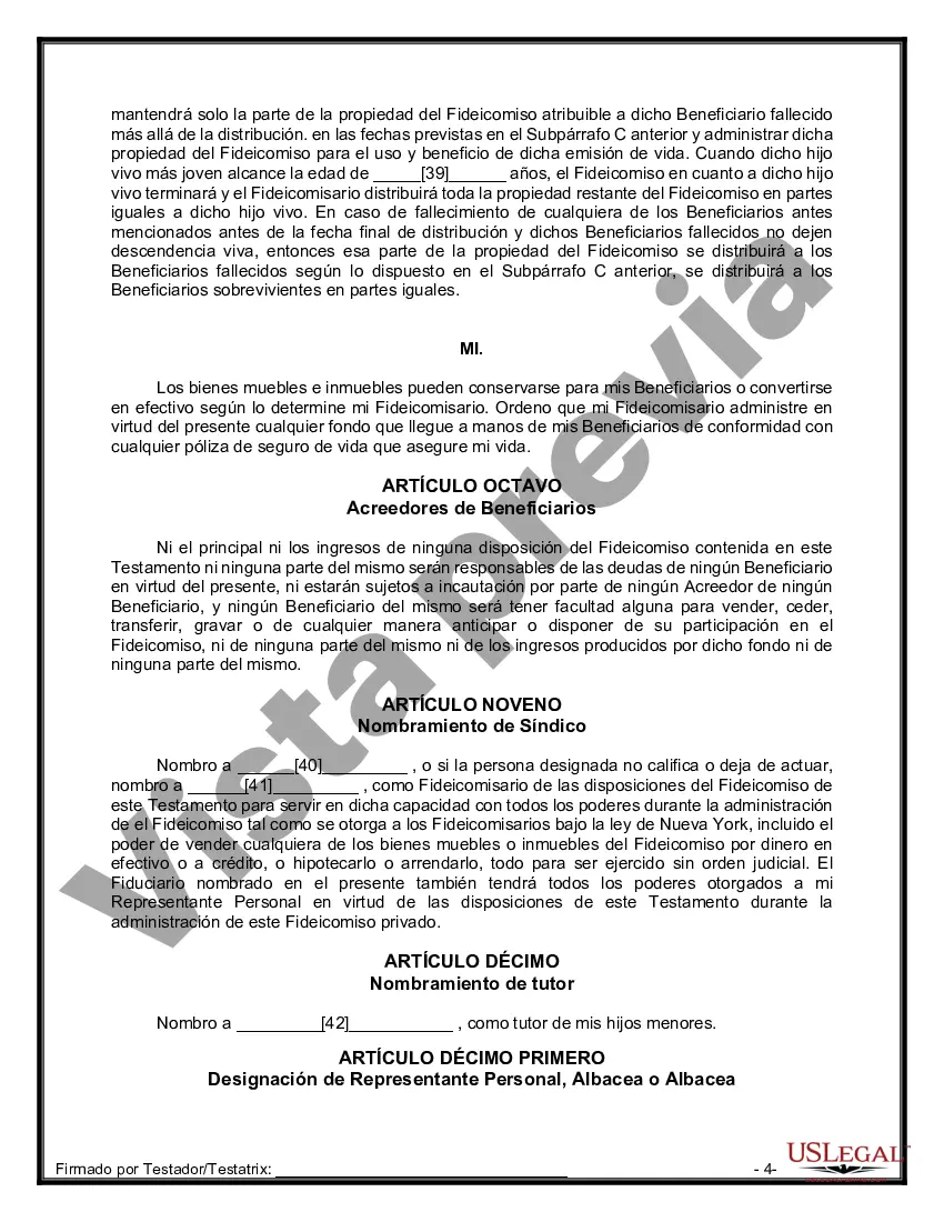 Preview Testamentos Mutuos o Últimas Voluntades y Testamentos para Personas Solteras que conviven con Hijos Menores