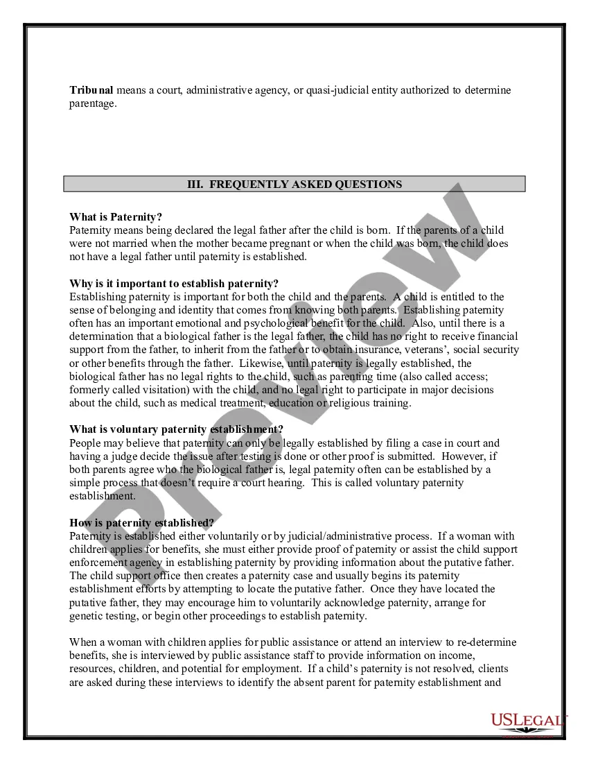 Get Paternity Law and Procedure Handbook Preview Paternity Law and Procedure Handbook