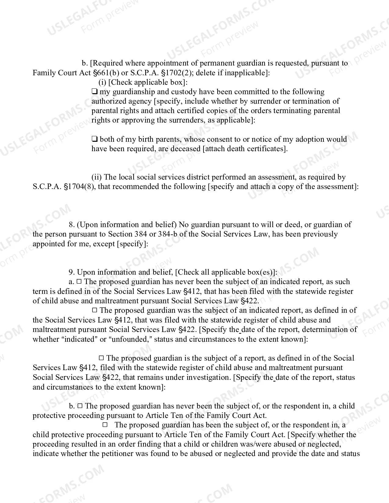 Preview Petition By Person Over 14 For Appointment of Guardian of Person Or Permanent Guardian
