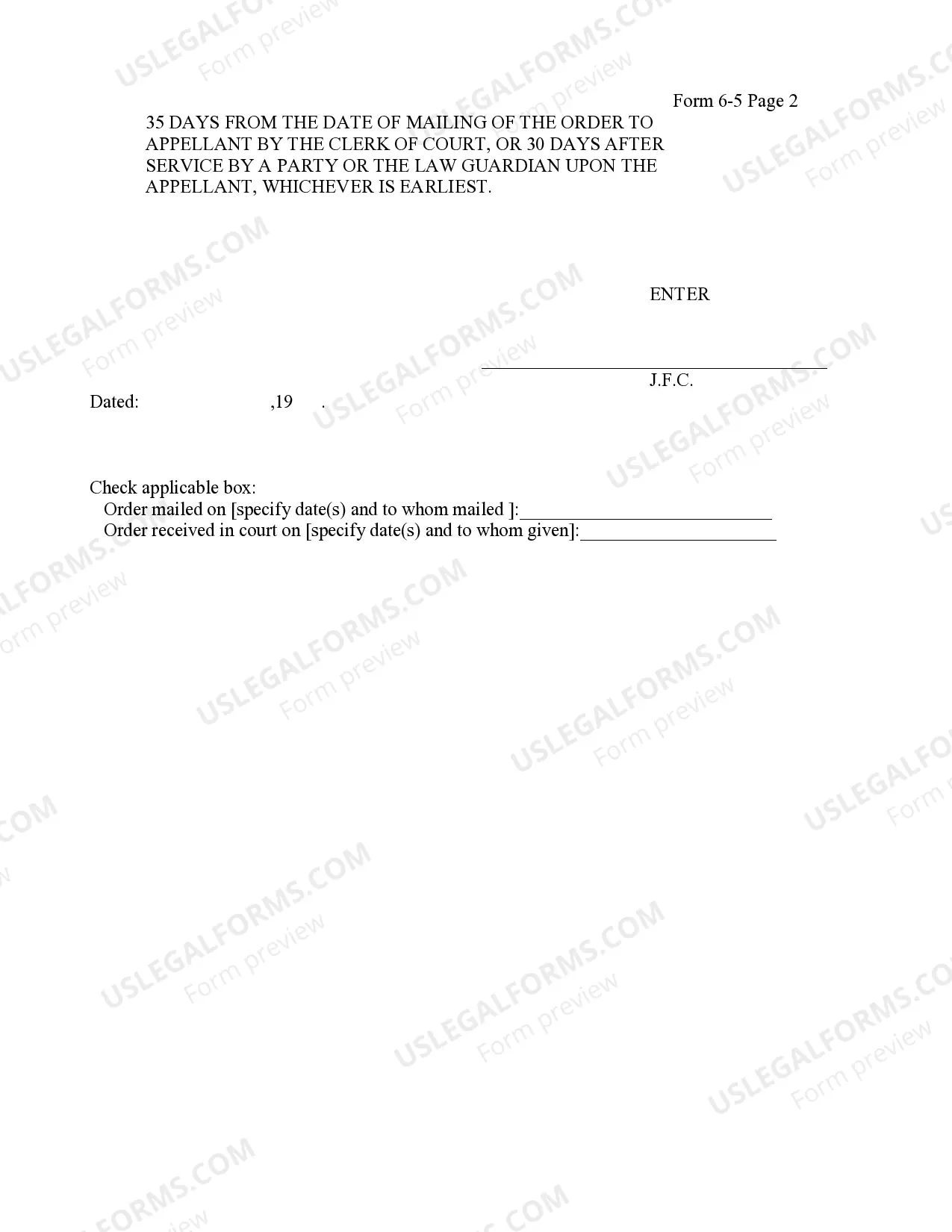 Preview Order Appointing Guardian of Person Or Permanent Guardian