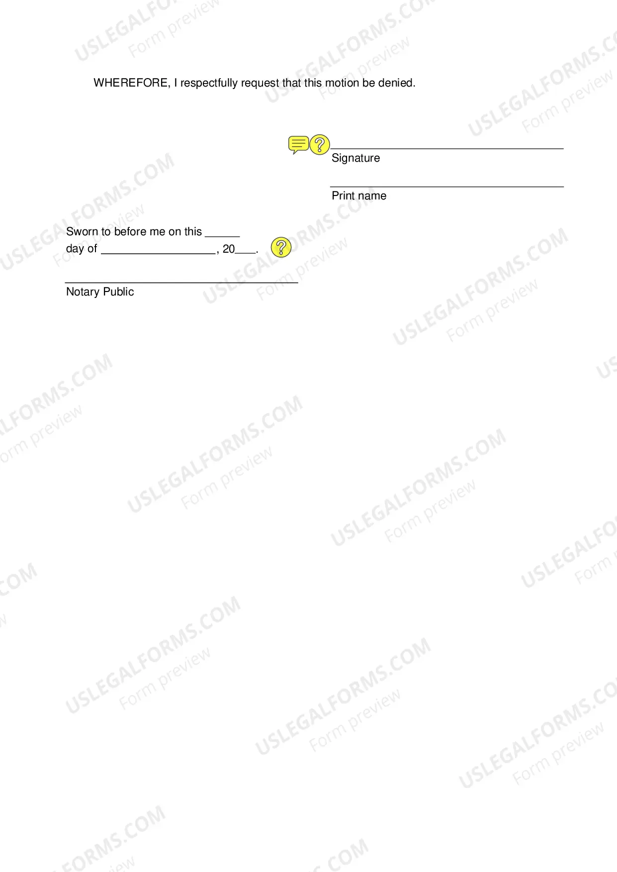 Preview Affidavit in Opposition