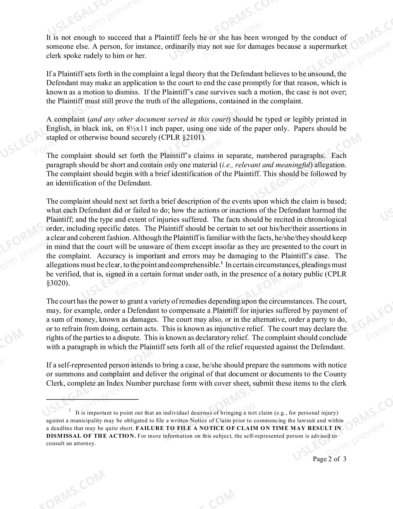 Preview How to Commence a Civil Action