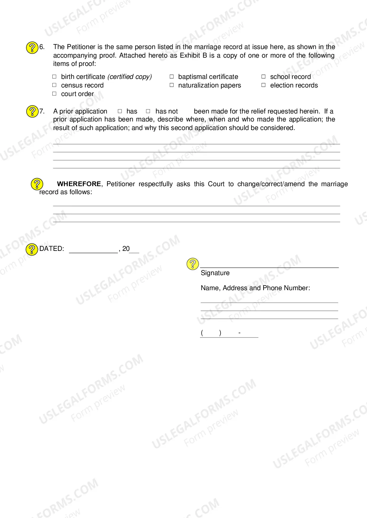 Preview Verified Petition