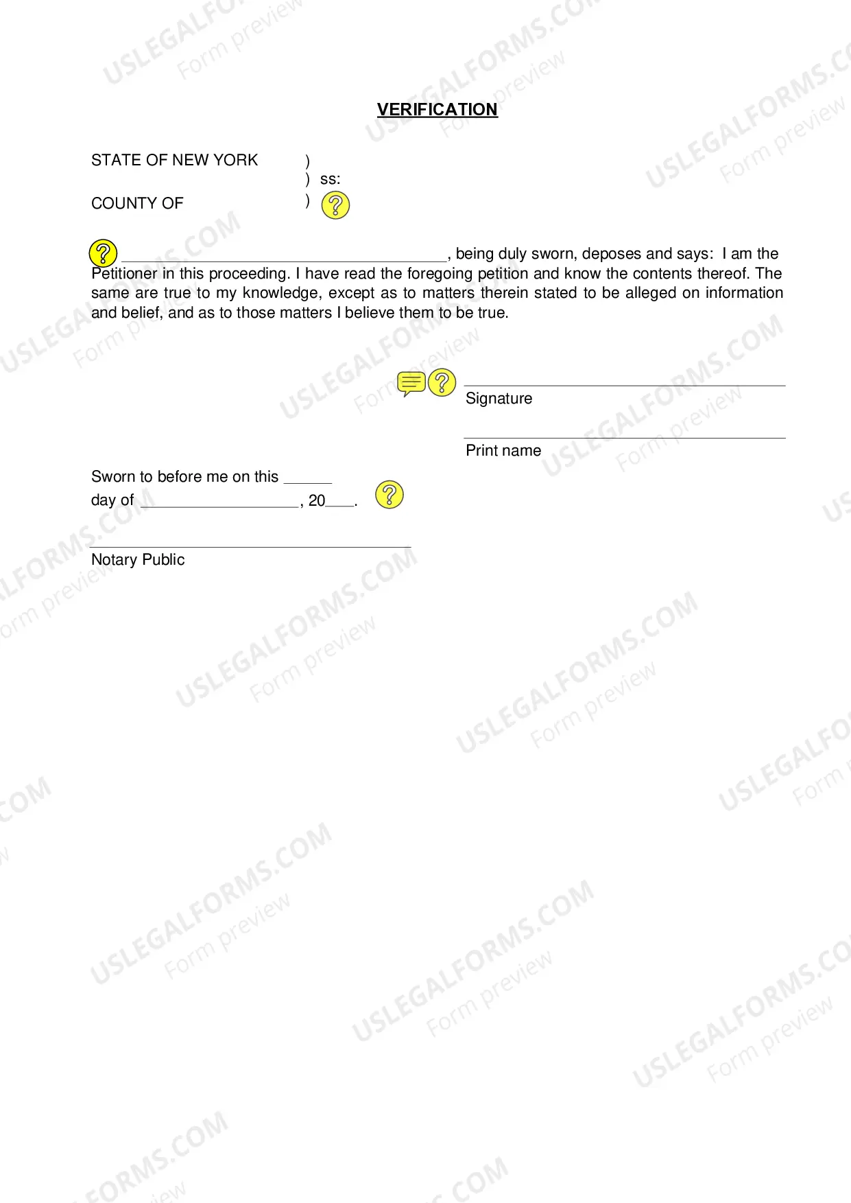 Preview Verified Petition
