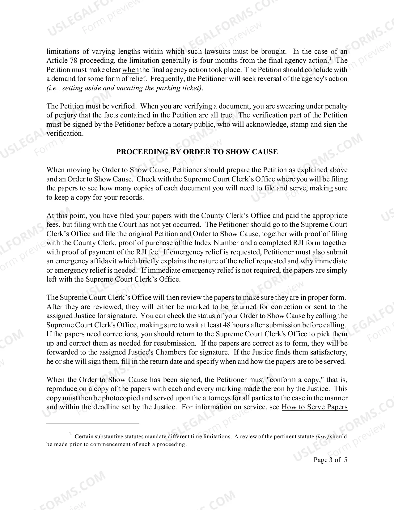 Preview How to Commence a Special Proceeding
