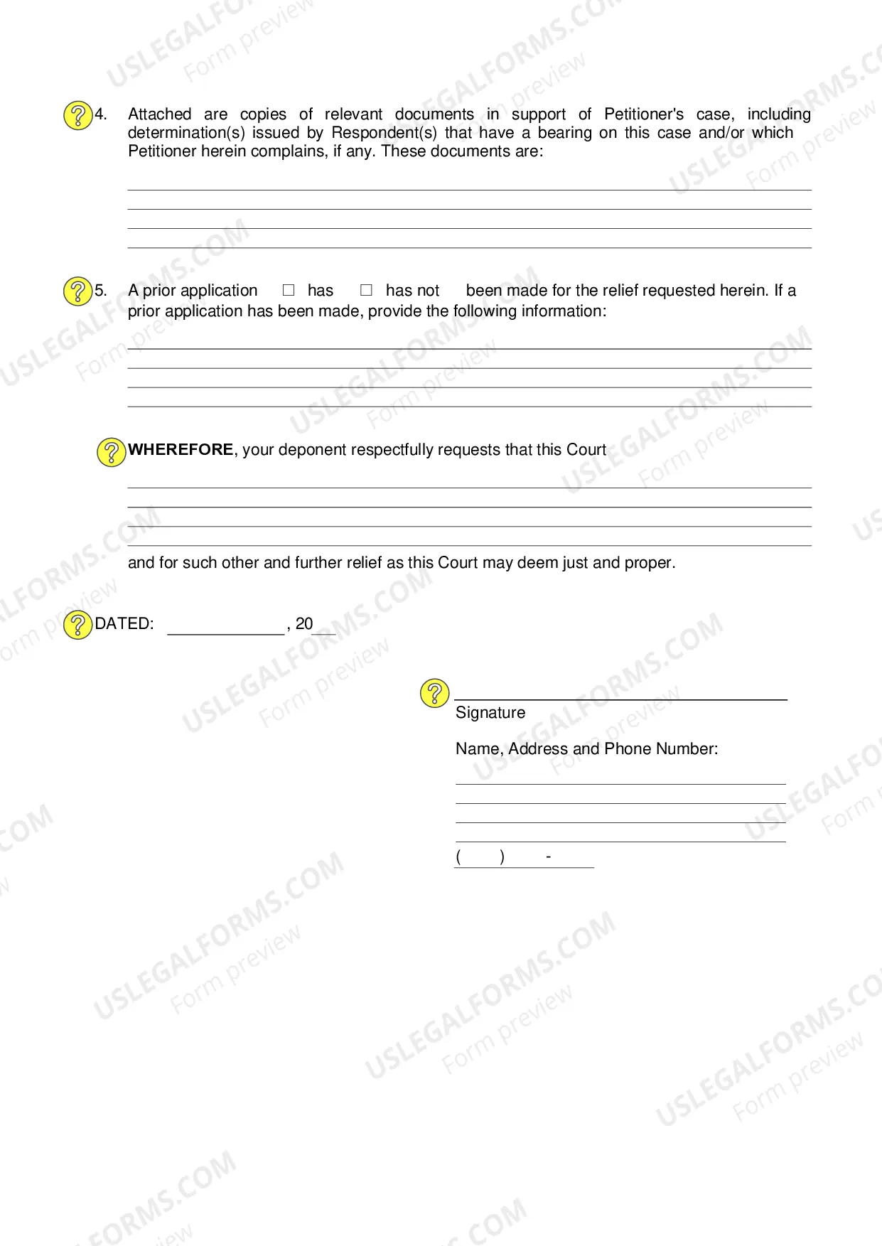 Preview Verified Petition