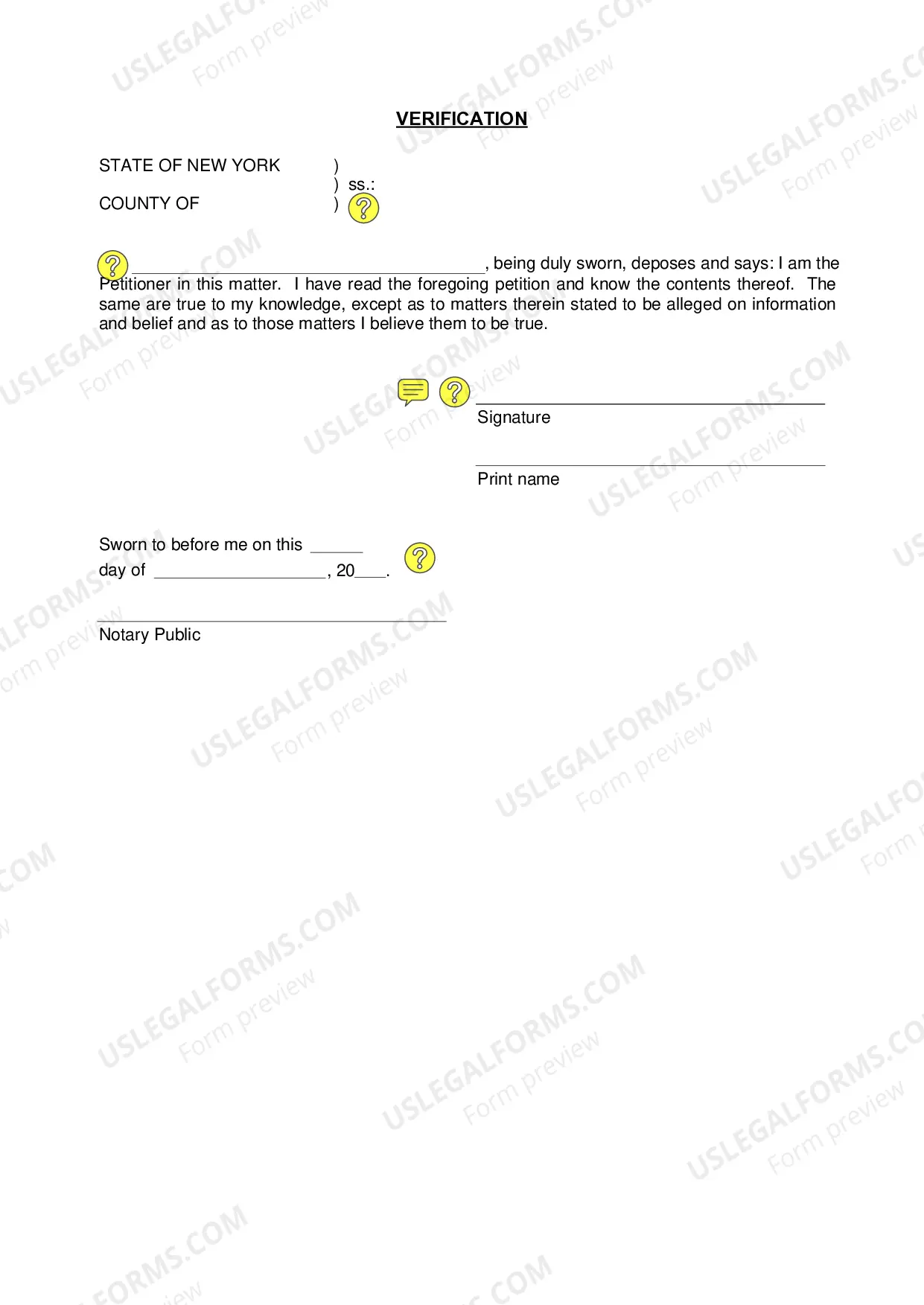 Preview Verified Petition