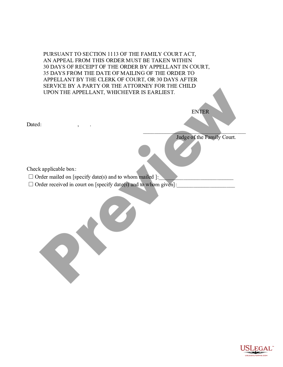 page 1 Order - Discontinuation of Treatment preview