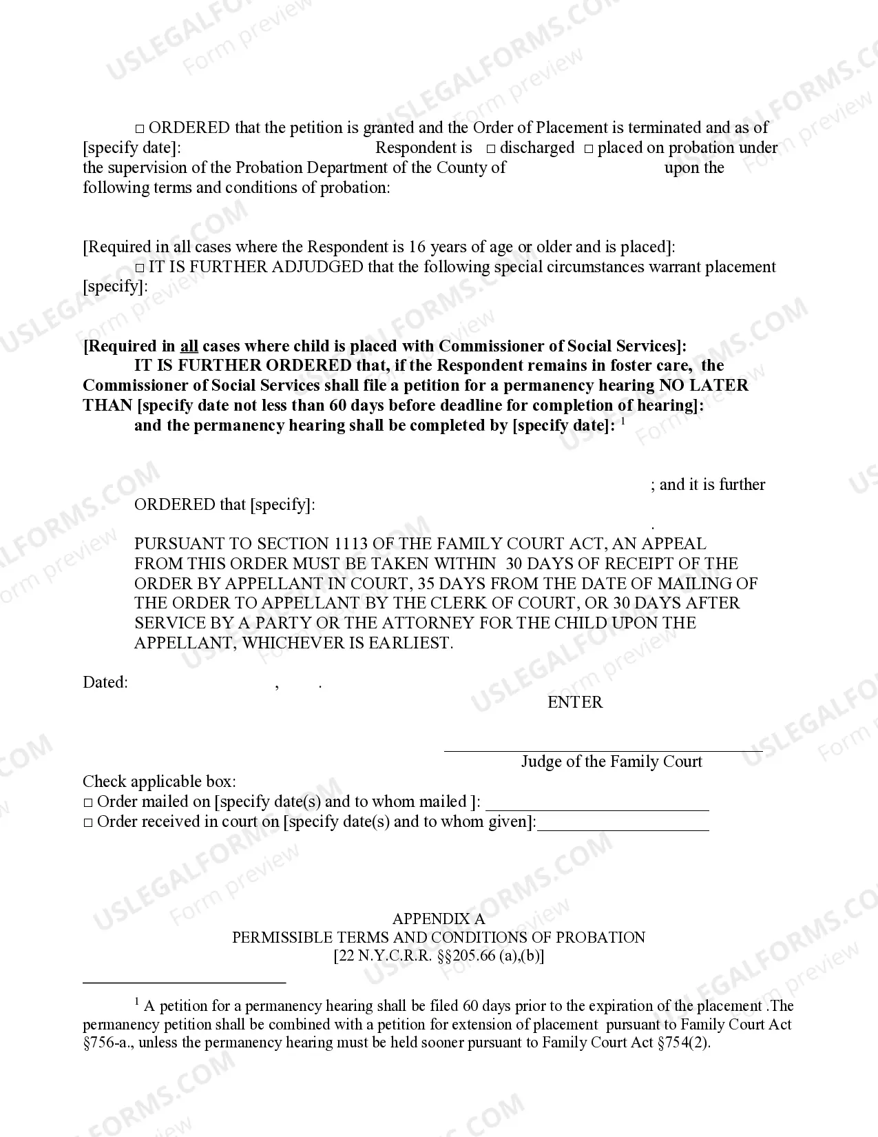 Preview Order Transfer For Incorrigibility