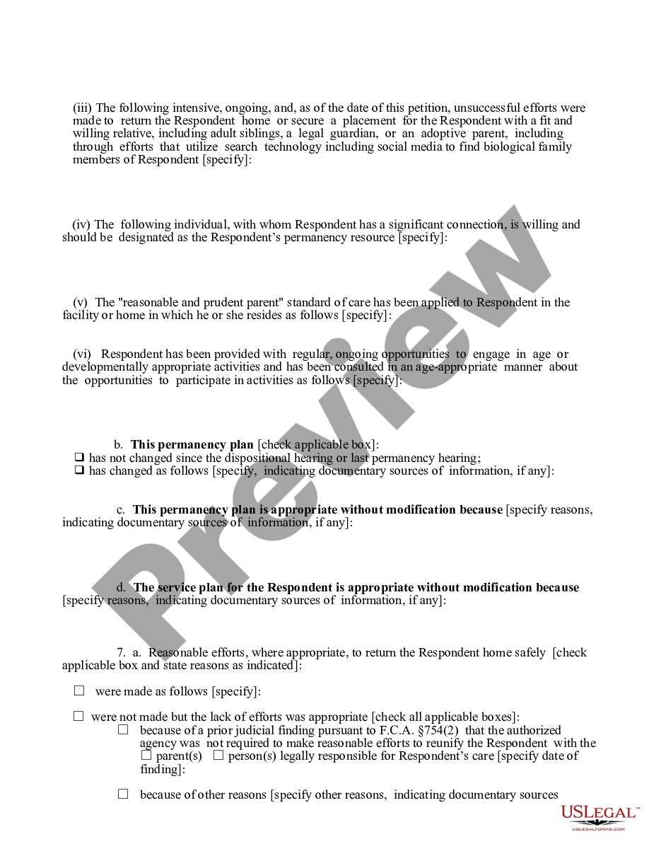 page 2 Petition - Extension of Placement and Permanency Hearing preview