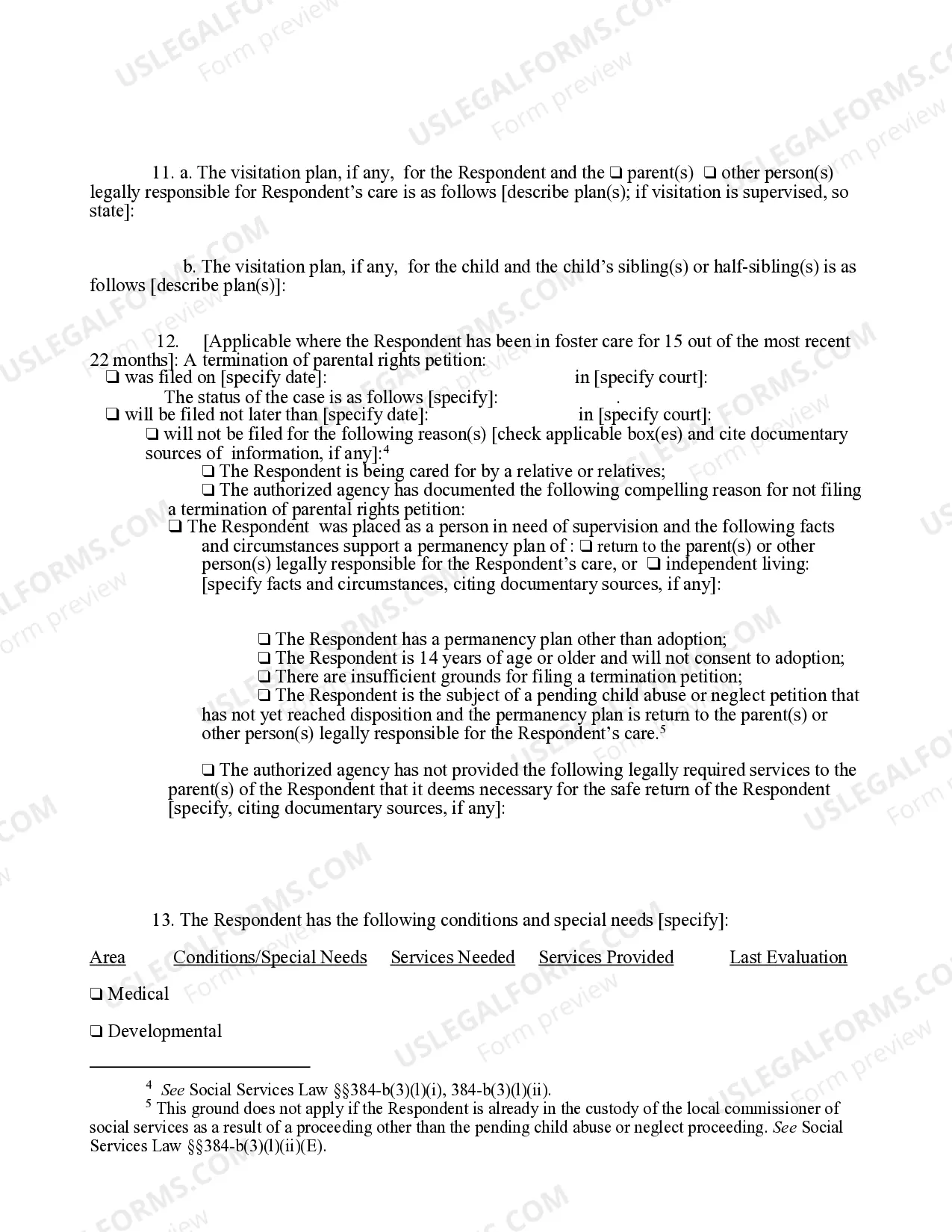 Preview Petition (Extension of Placement And Permanency Hearing)