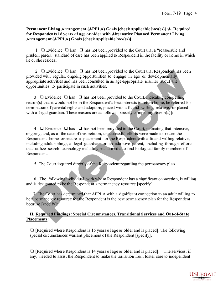 page 3 Extension of Placement and Permanency Hearing Order preview