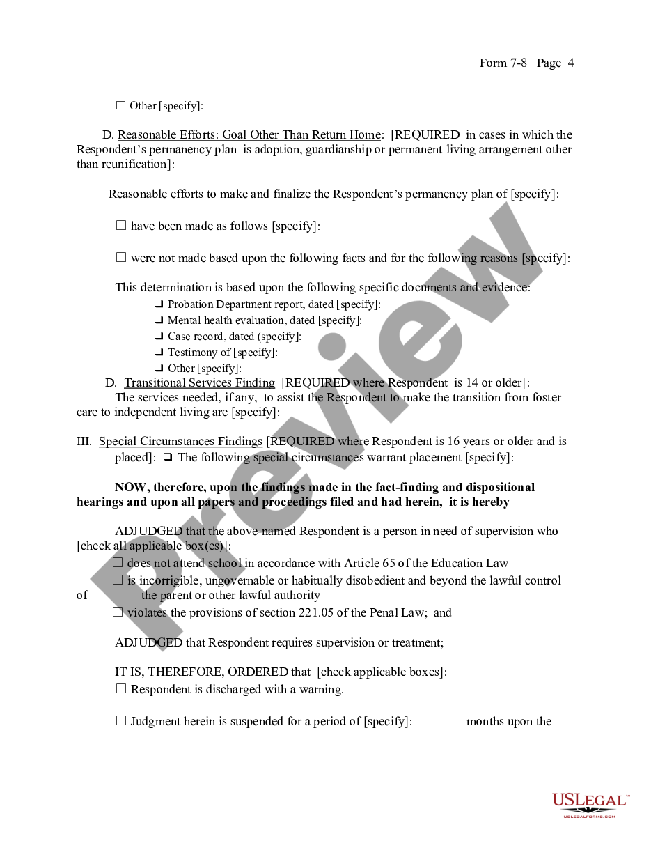 page 3 Order of Fact-Finding and Disposition preview