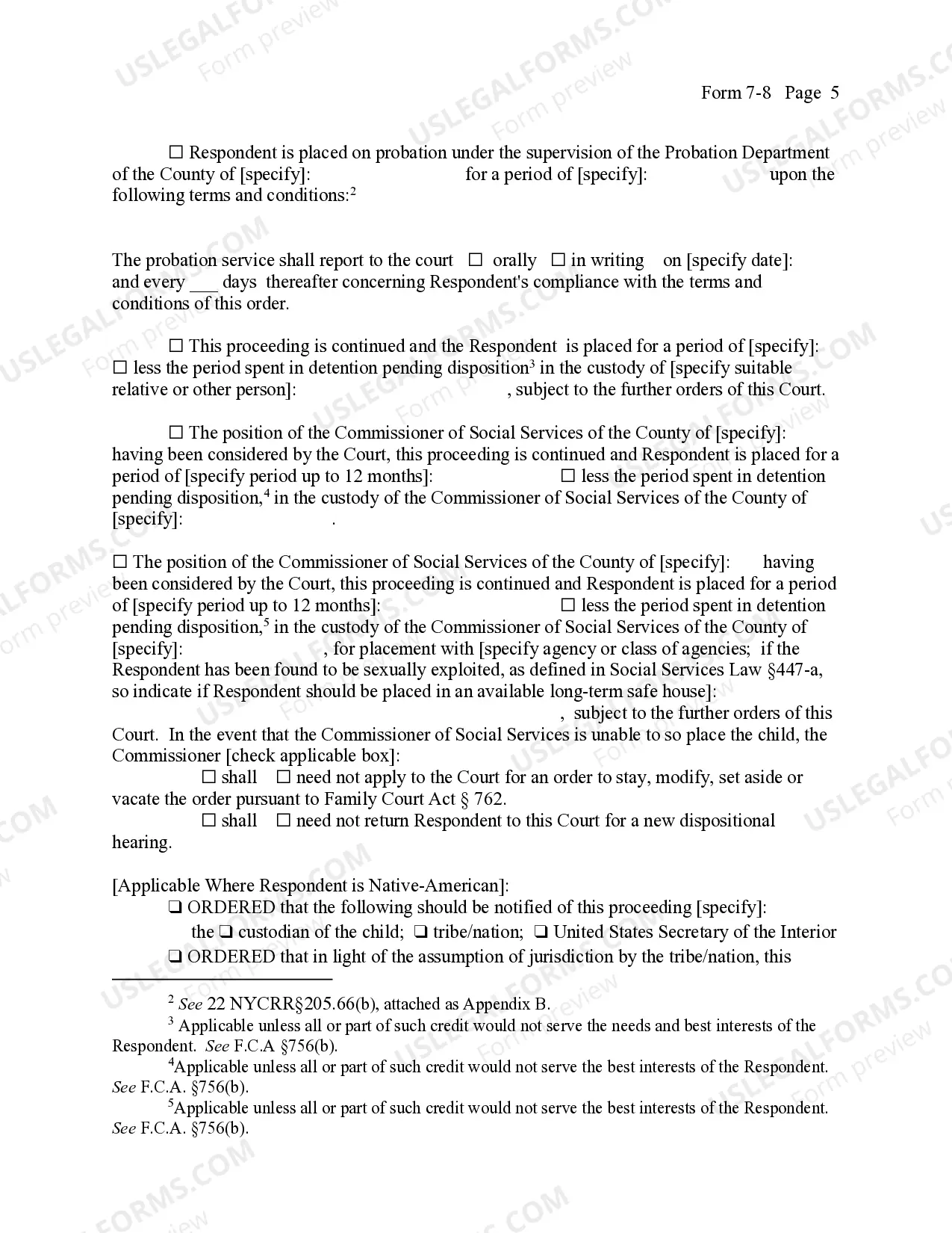 Preview Order of Fact-Finding And Disposition