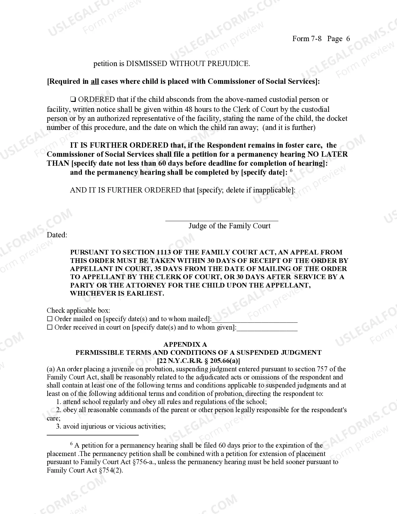 Preview Order of Fact-Finding And Disposition