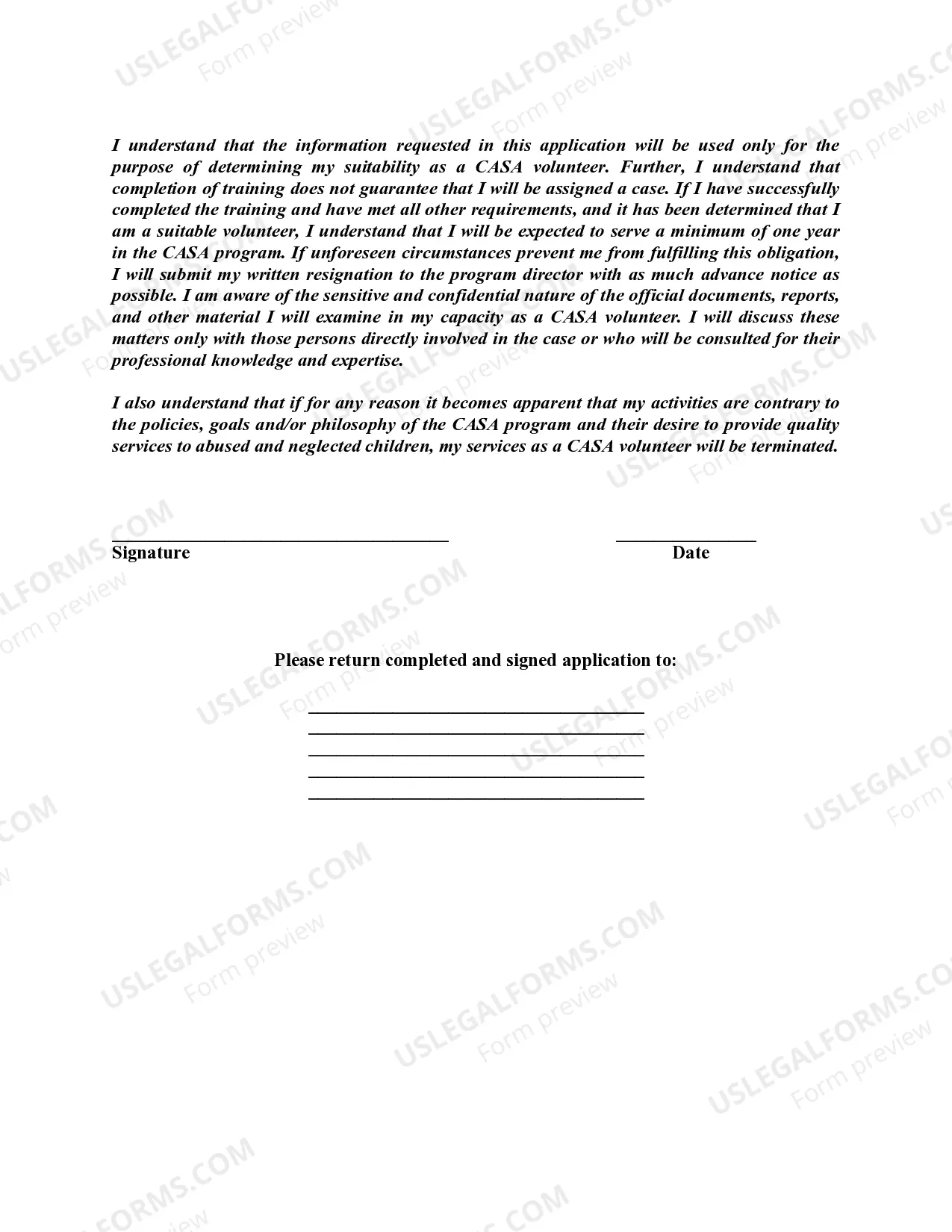 Preview Court Approved Special Advocate (CASA) Disclaimer with Volunteer Job Description and The 10 Most Frequently Asked Questions