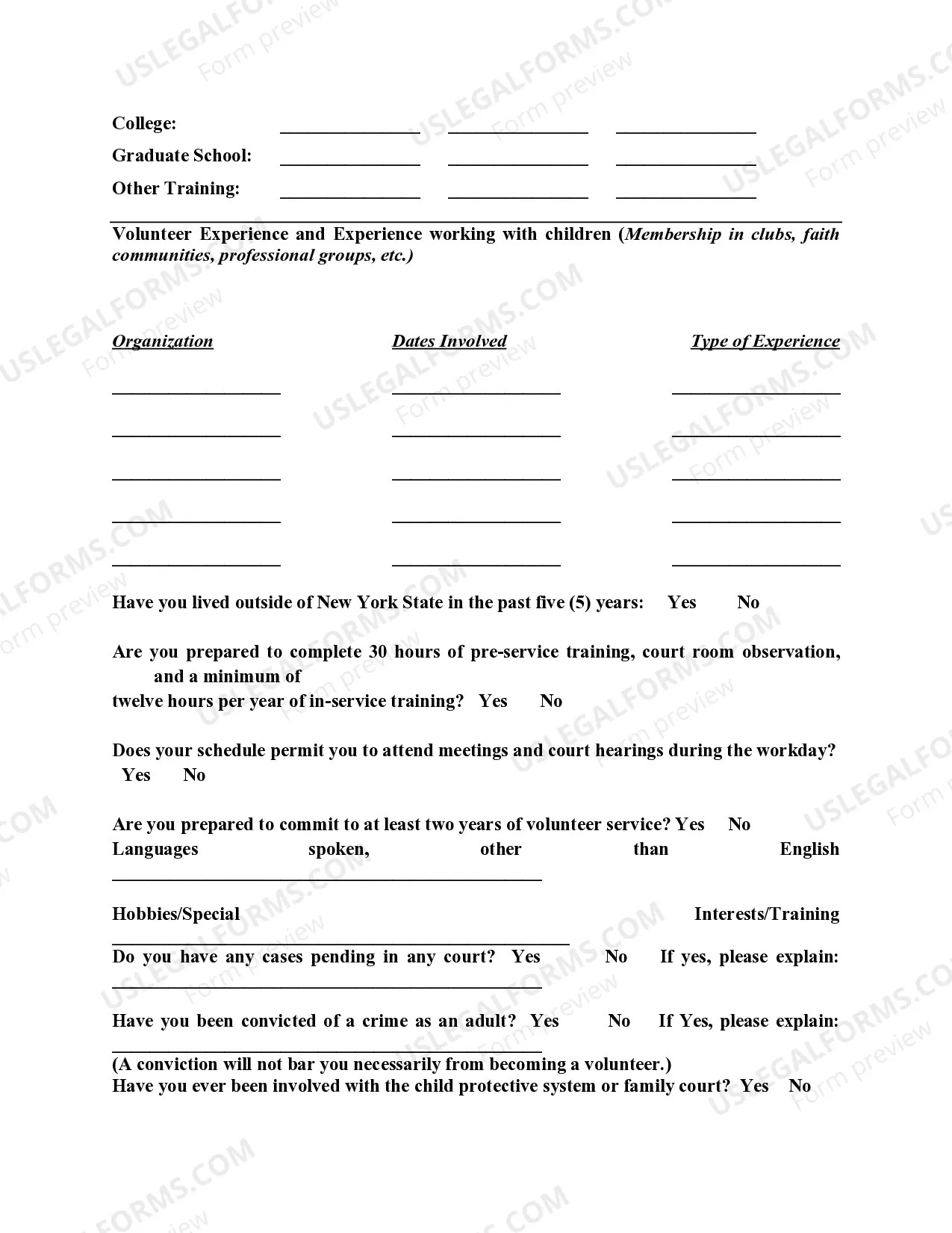 Preview Court Approved Special Advocate (CASA) Disclaimer with Volunteer Job Description and The 10 Most Frequently Asked Questions