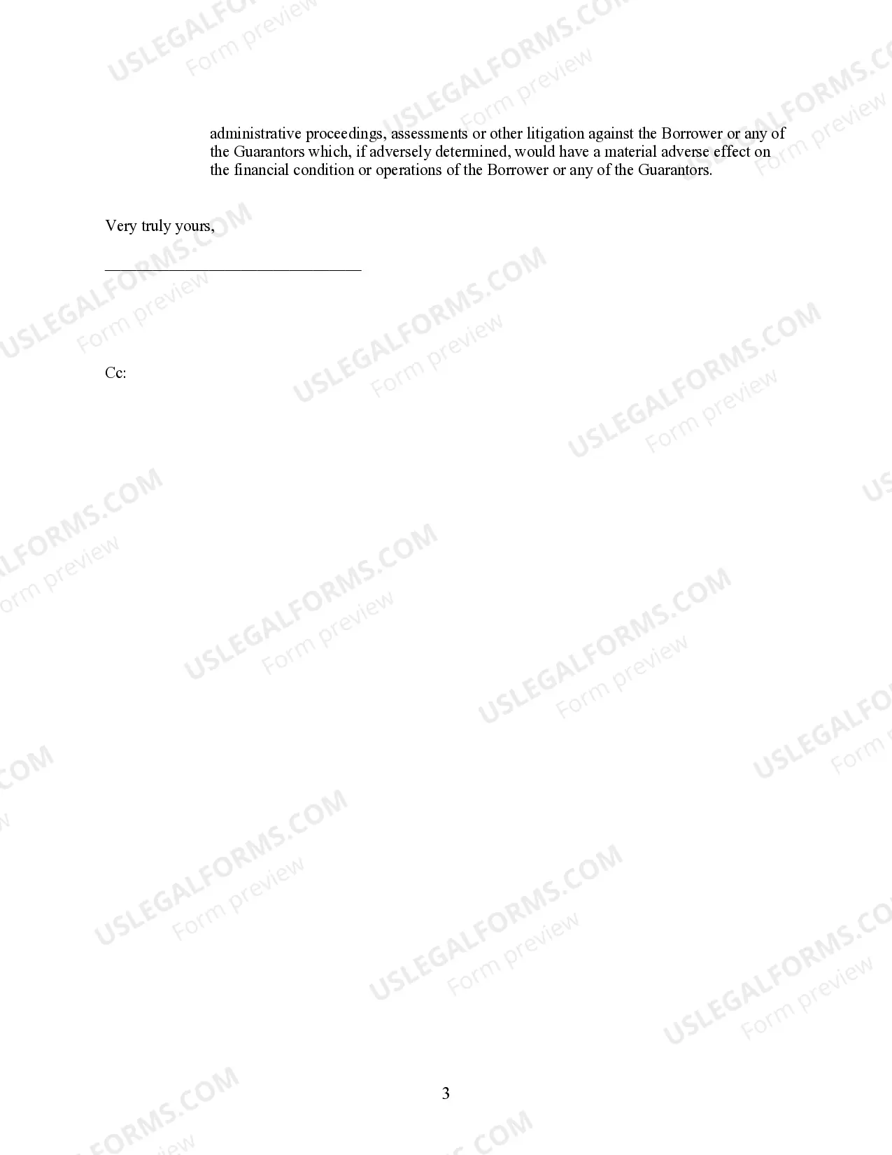 Preview Attorney Opinion Letter