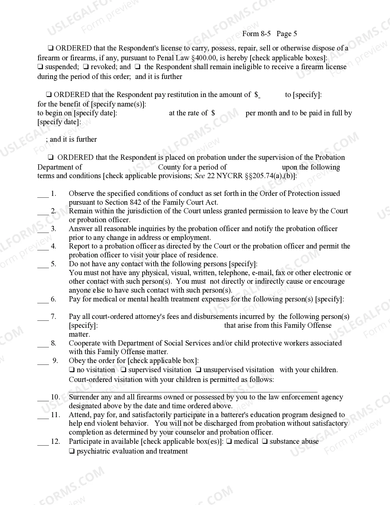 Preview Order of Fact-Finding And Disposition