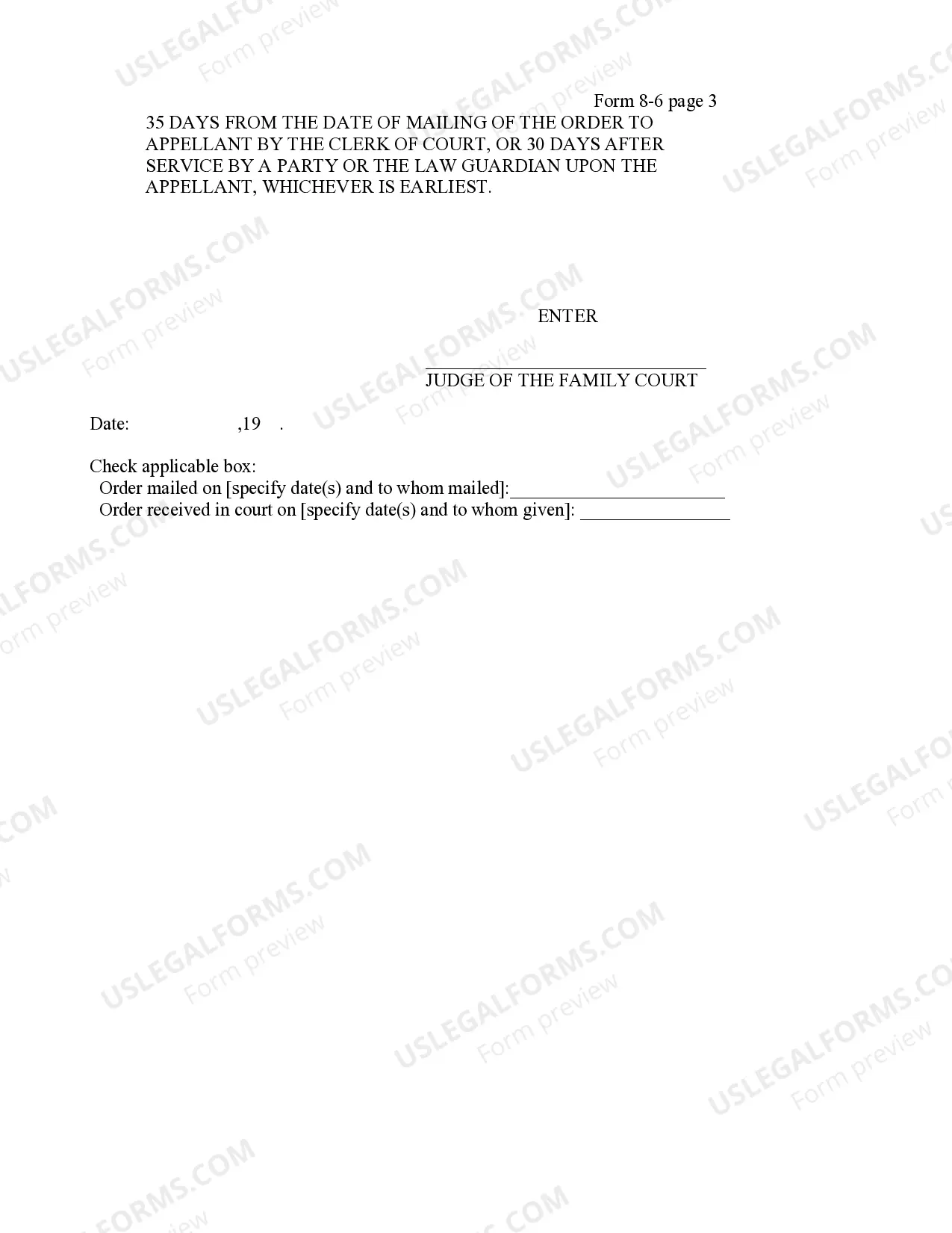 Preview Order Firearms Licenses And Surrenders Notice To Law Enforcement Agency (Family Offense)