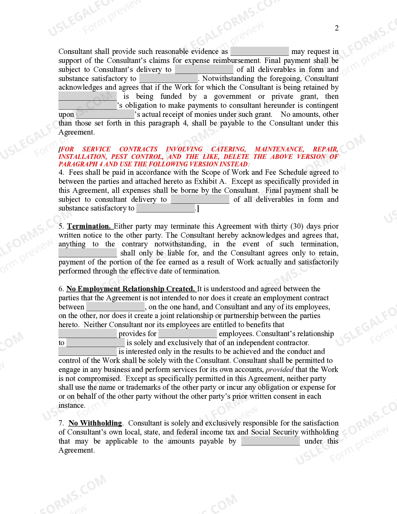 Preview Consultant - Vendor Agreement