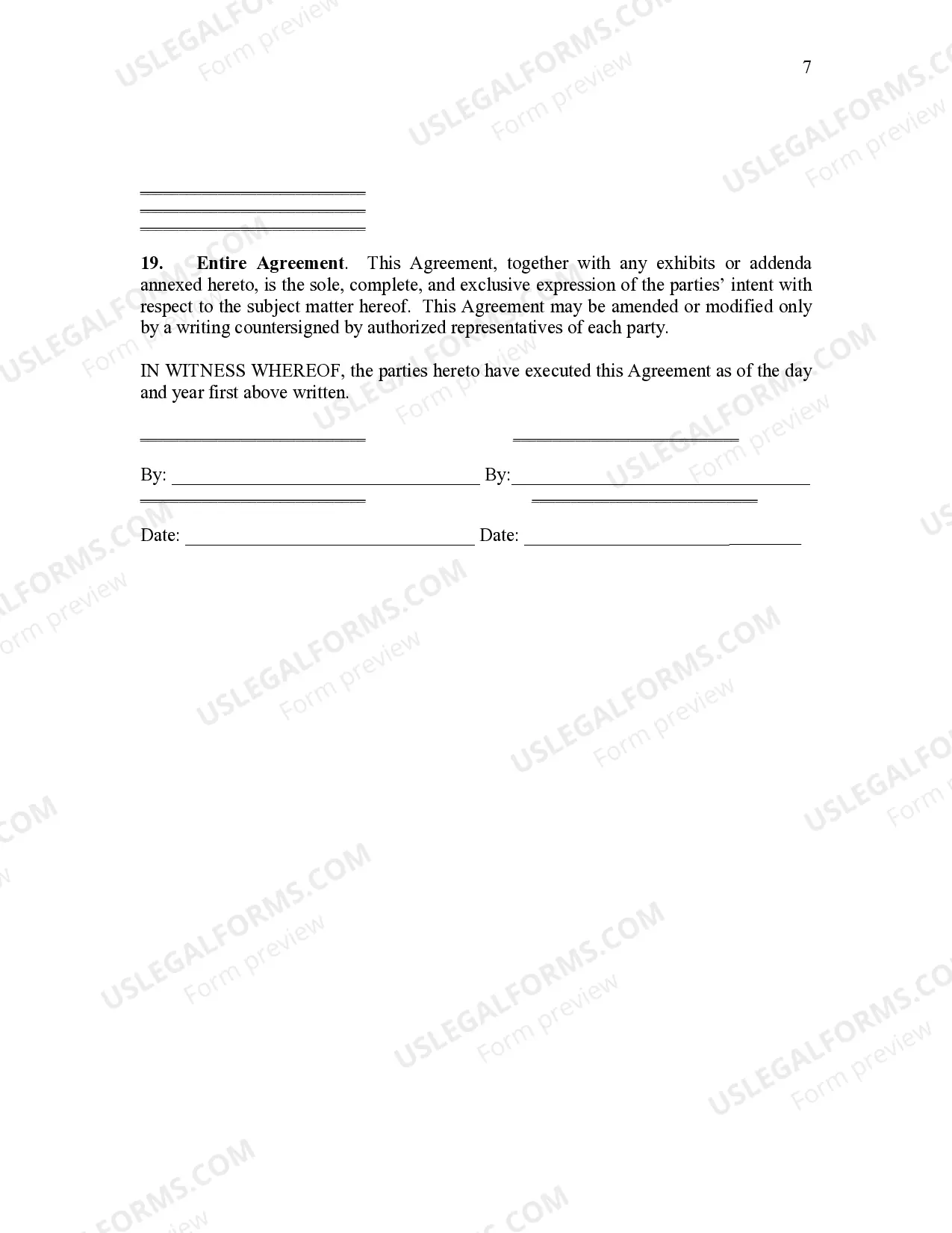 Preview Consultant - Vendor Agreement