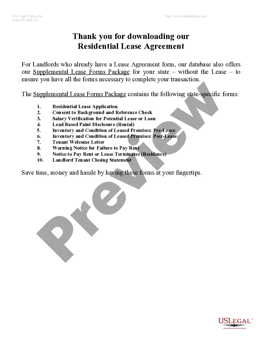 Get Residential Lease or Rental Agreement for Month to Month Preview Residential Lease or Rental Agreement for Month to Month