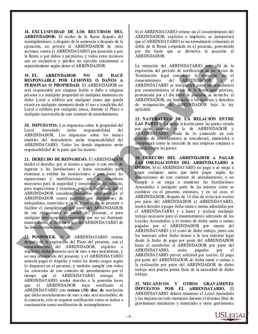 Preview Arrendamiento de edificio o espacio comercial