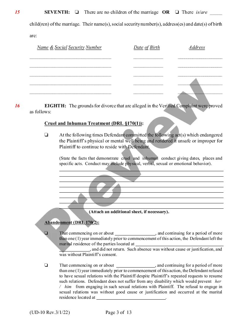 Preview Findings of Fact and Conclusions of Law