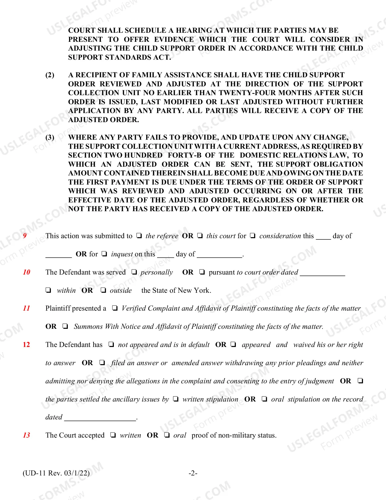 Preview Judgment of Divorce