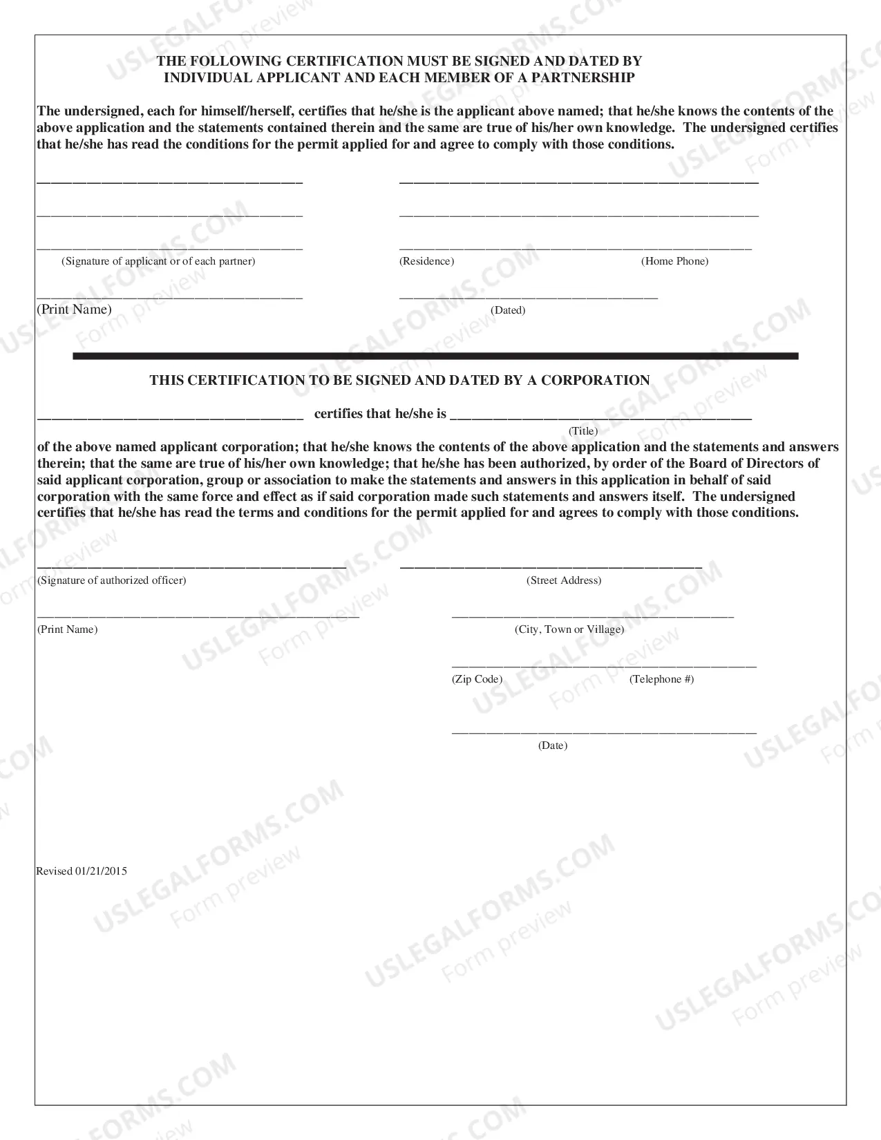 Preview Miscellaneous Permits Application and Instructions