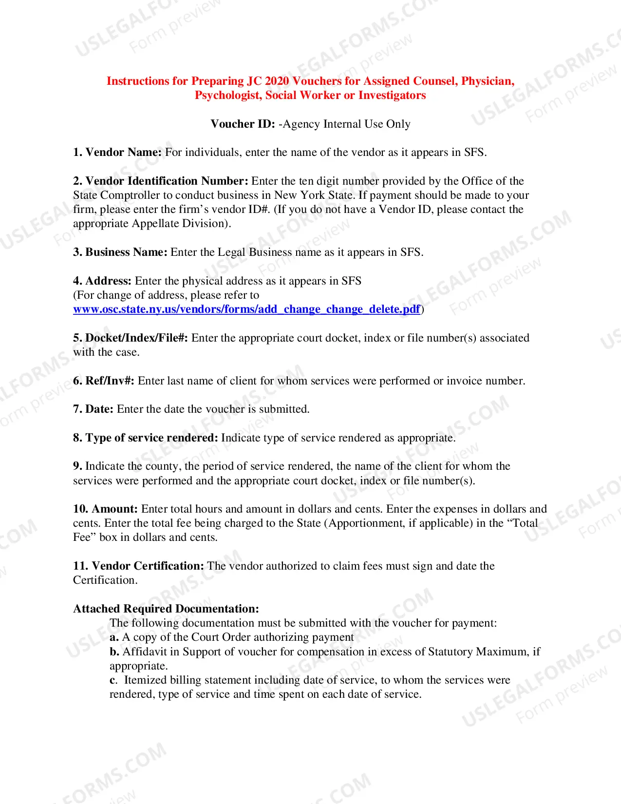 Preview Voucher For Assigned Counsel Physician Psychiatrist Psychologist Social Worker Or Investigators