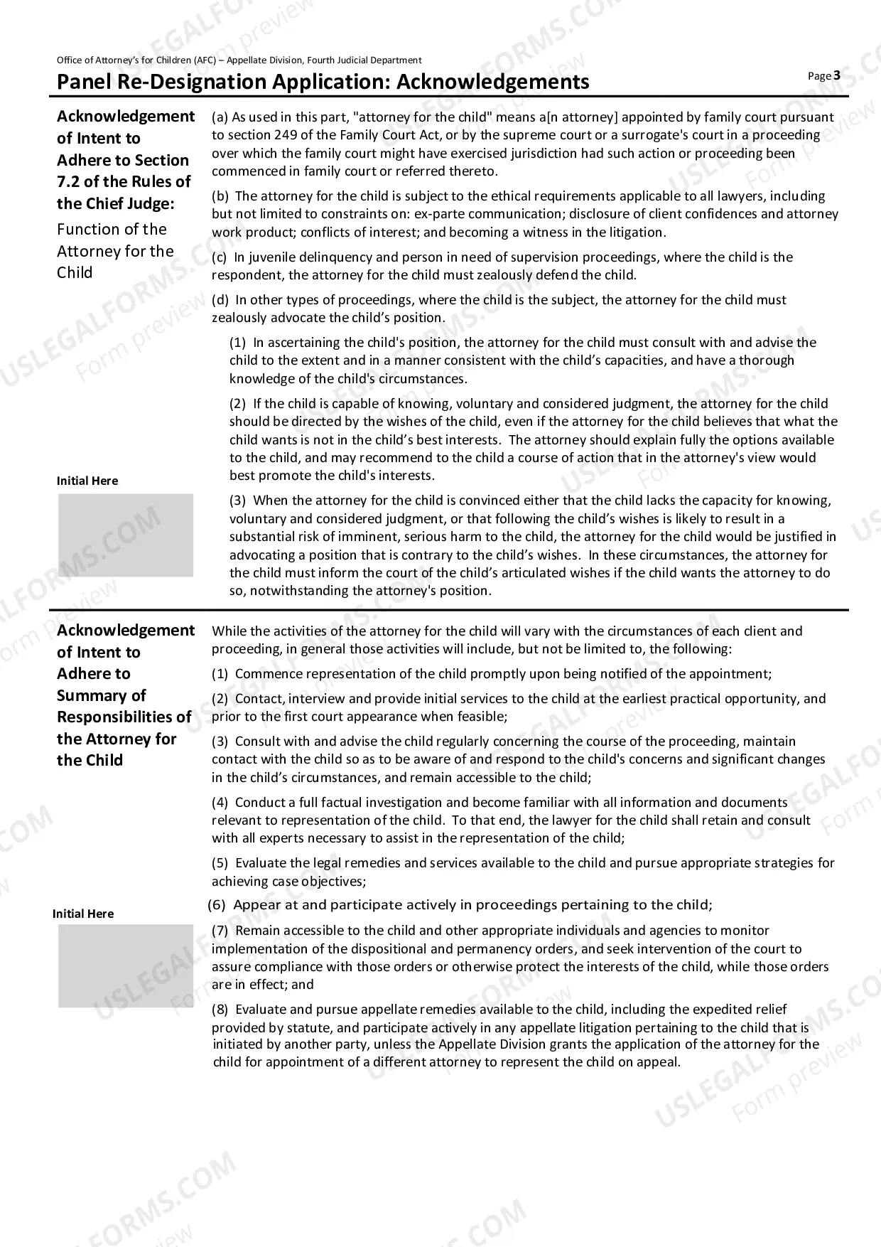 Preview Re-designation Application