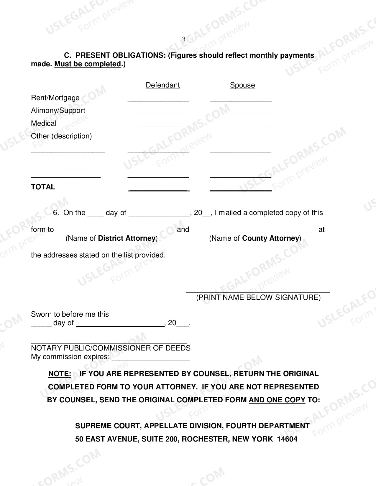 Preview Poor Person/Assignment of Counsel Form - Rockefeller Drug Re-Sentencing - Appeal by People