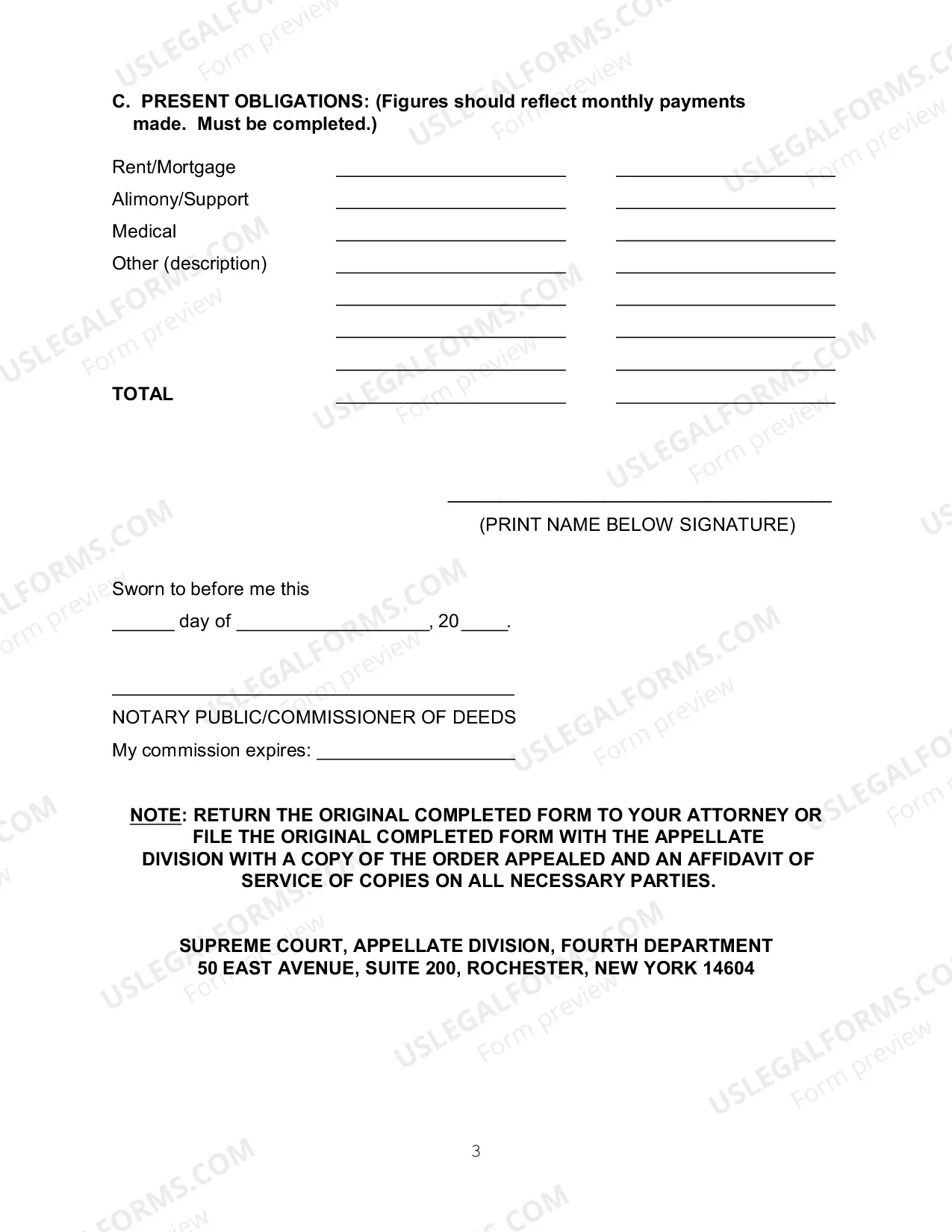 Preview Poor Person/Assignment of Counsel Motion Form - SORA Order