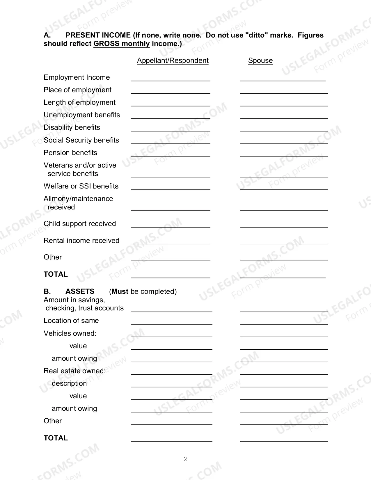 Preview Poor Person Motion Form