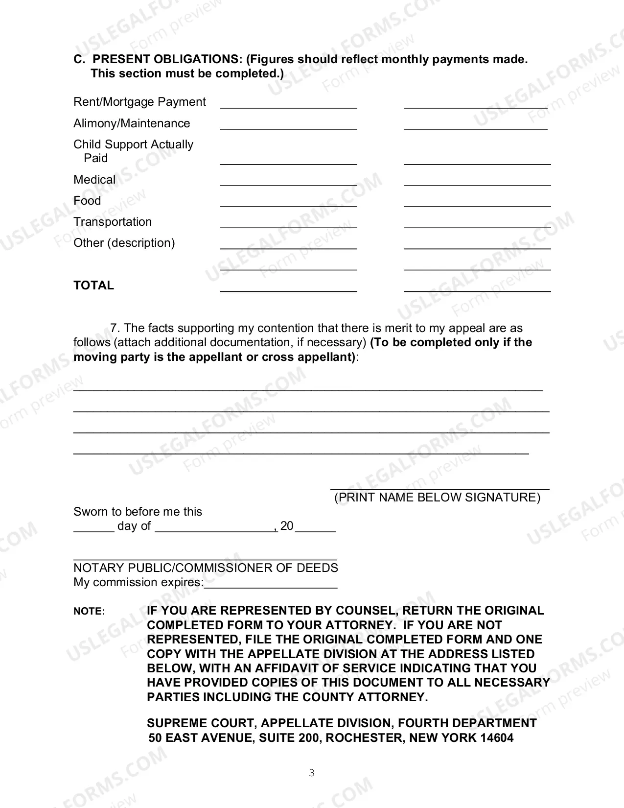Preview Poor Person Motion Form