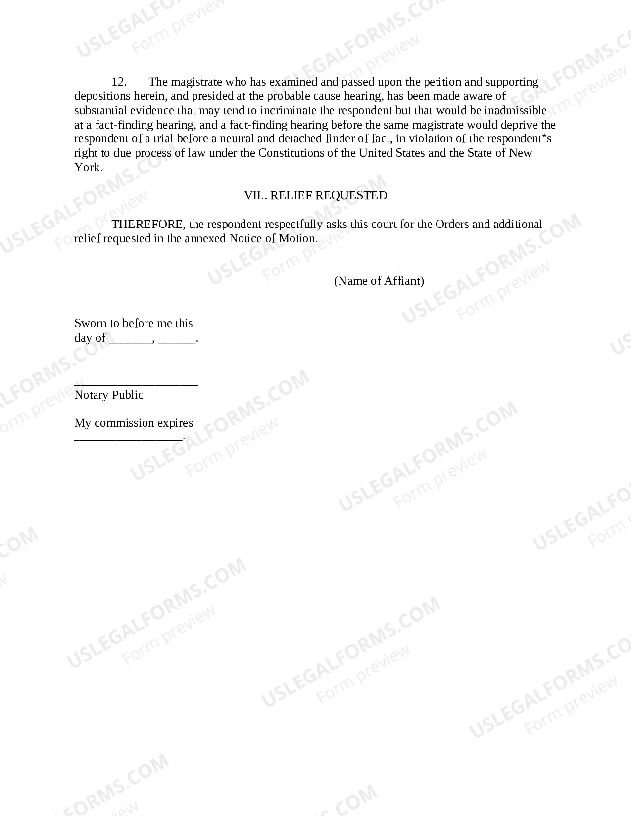 Preview Motion to Dismiss - insufficiency etc